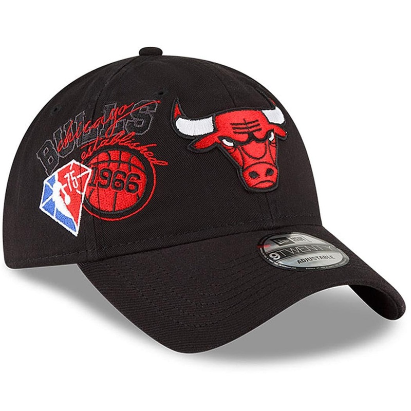 Chicago Bulls New Era NBA 21-22 Back Half 9TWENTY Hat – Black