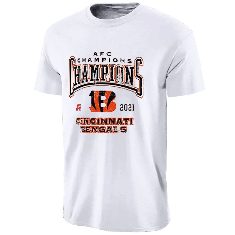 Cincinnati Bengals NFL 2022 AFC Conference Champions T-Shirt – White