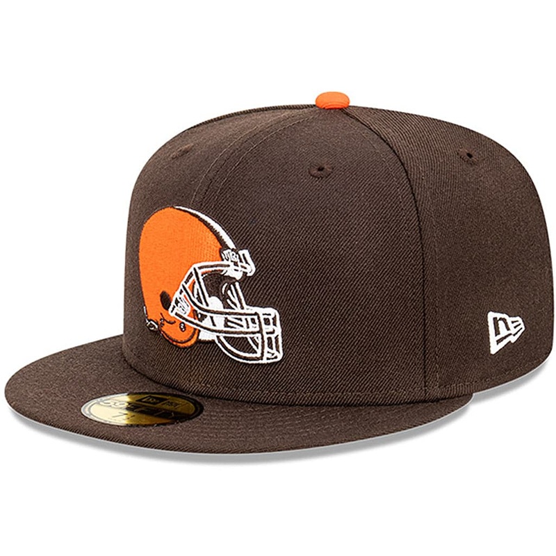 Cleveland Browns New Era NFL Back Script 59FIFTY Fitted Hat – Brown