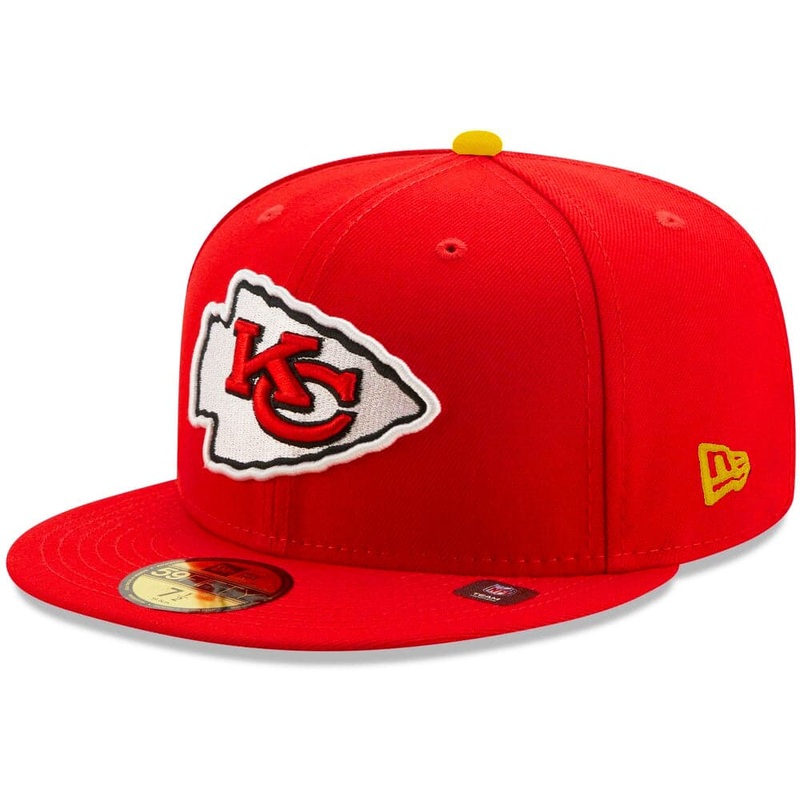 Kansas City Chiefs New Era NFL Back Script 59FIFTY Fitted Hat – Red