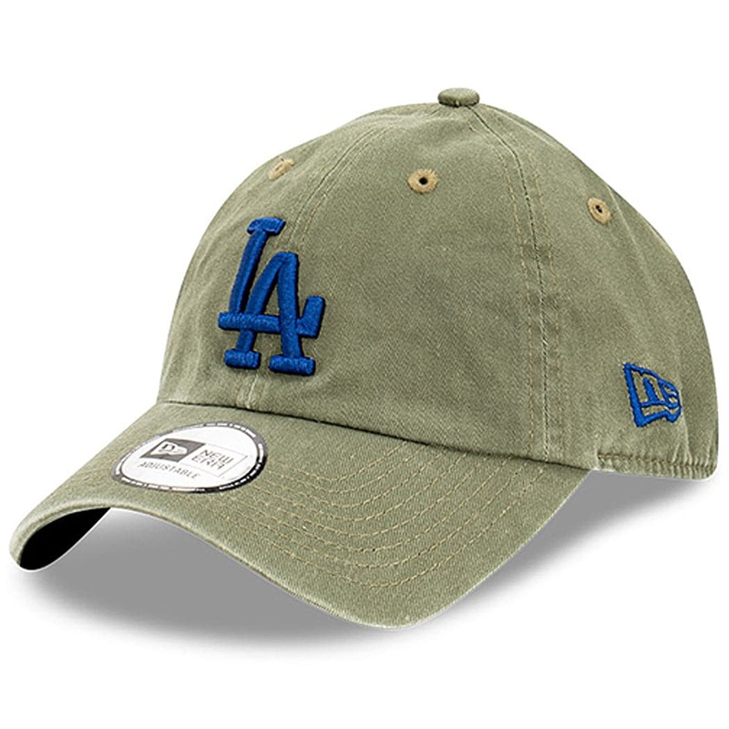 Los Angeles Dodgers New Era MLB Team Washed Casual Classic Hat – Olive