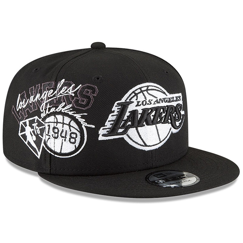 Los Angeles Lakers New Era NBA 21-22 Back Half 9FIFTY Snapback Hat – Black