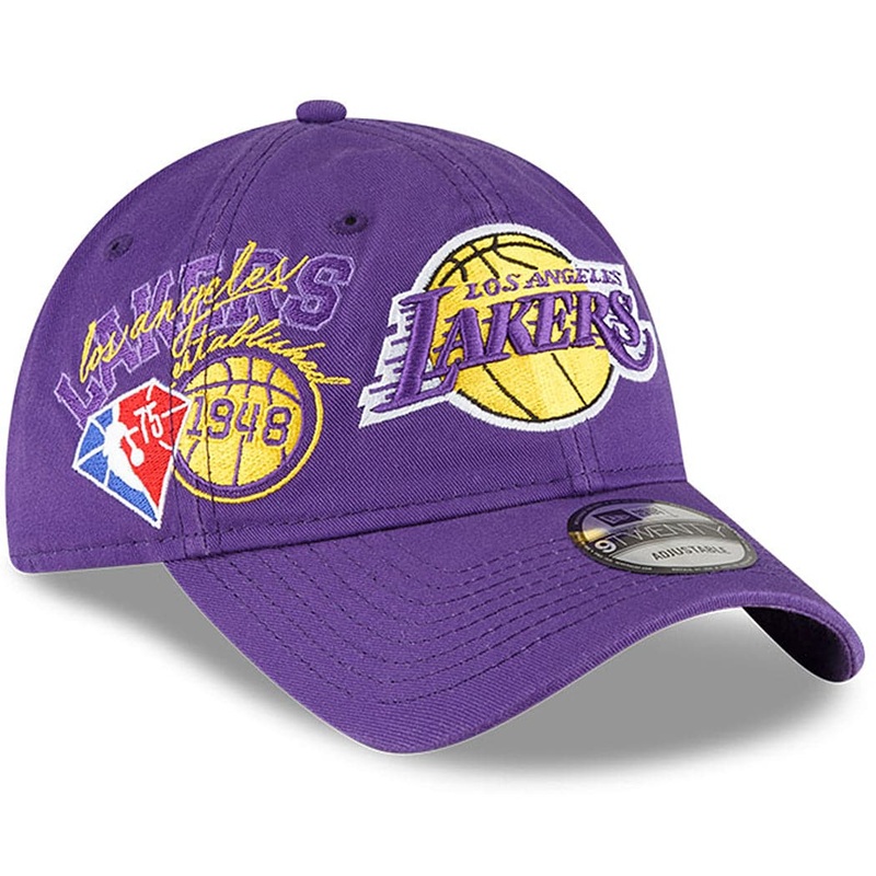 Los Angeles Lakers New Era NBA 21-22 Back Half 9TWENTY Hat – Purple