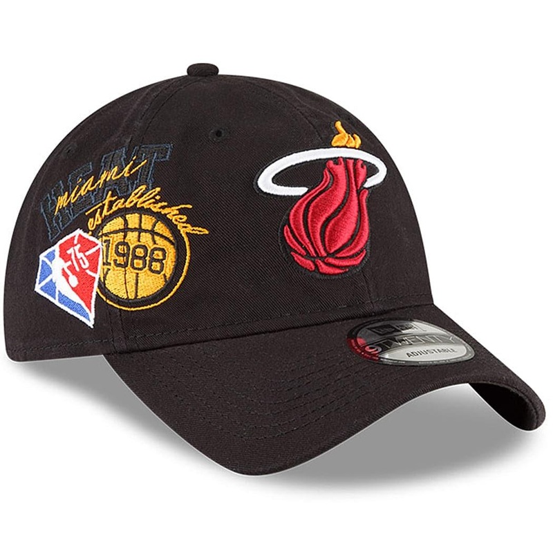 Miami Heat New Era NBA 21-22 Back Half 9TWENTY Hat – Black