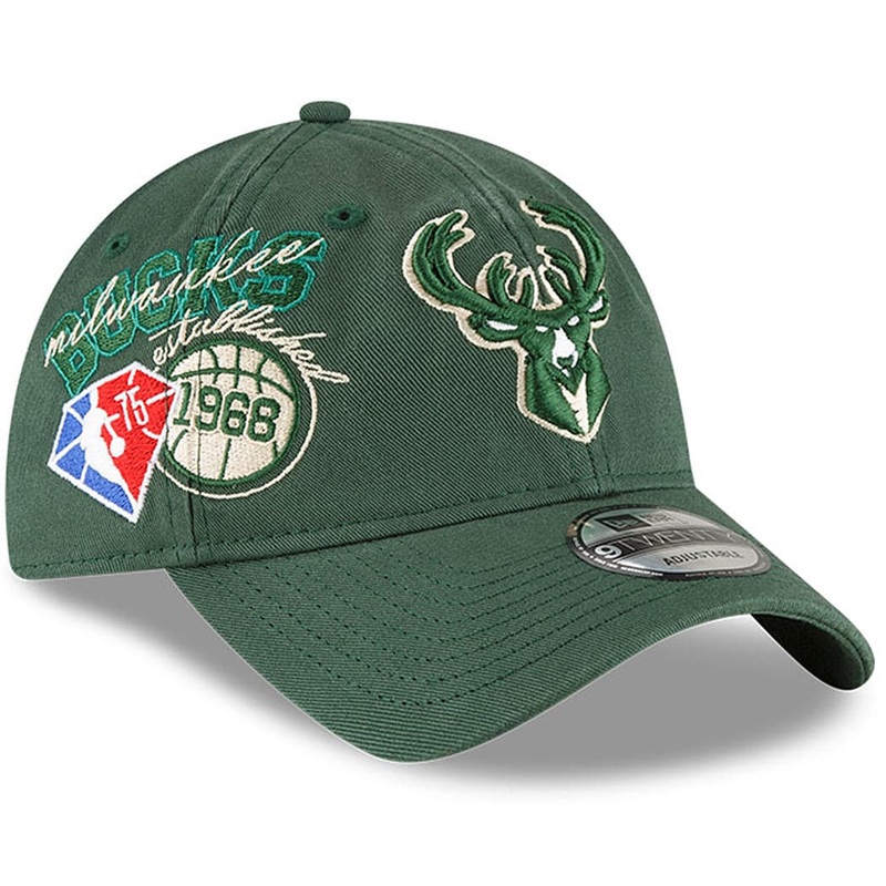 Milwaukee Bucks New Era NBA 21-22 Back Half 9TWENTY Hat – Green