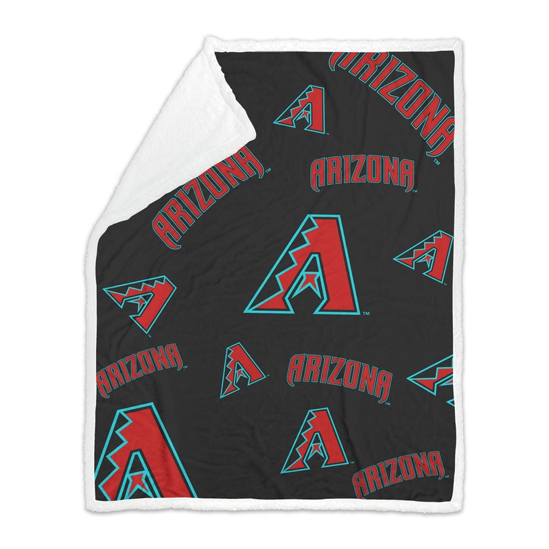 MLB Arizona Diamondbacks Logo Brands 50×60 Sherpa