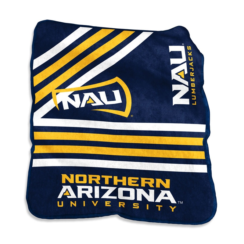 NCAA Northern Arizona Lumberjacks Logo Brands 50×60 Raschel Blanket
