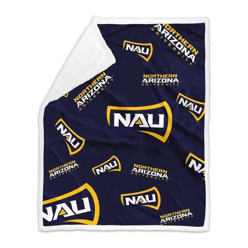 NCAA Northern Arizona Lumberjacks Logo Brands 50×60 Sherpa