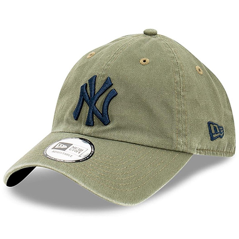 New York Yankees New Era MLB Team Washed Casual Classic Hat – Olive