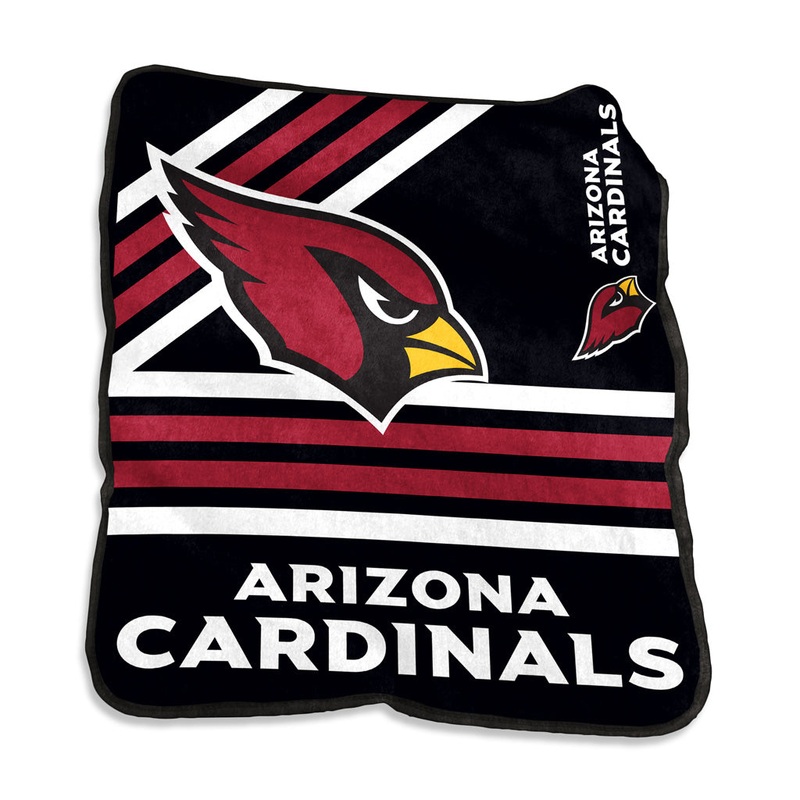 NFL Arizona Cardinals Logo Brands 50×60 Raschel Blanket