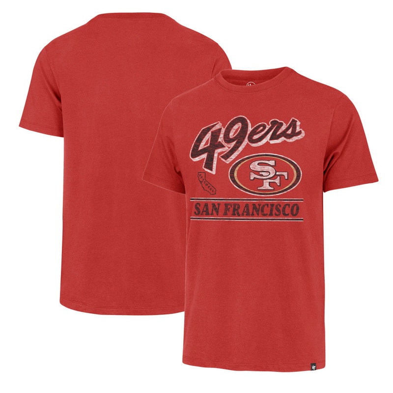 NFL San Francisco 49ers ’47 Fly By Franklin T-Shirt – Red