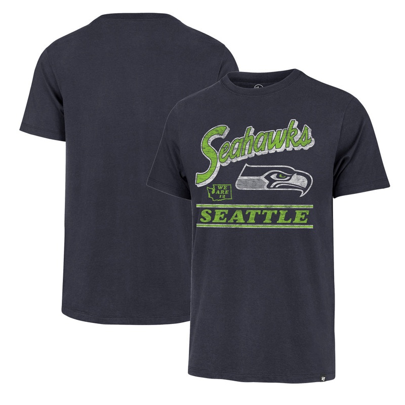 NFL Seattle Seahawks ’47 Fly By Franklin T-Shirt – Navy