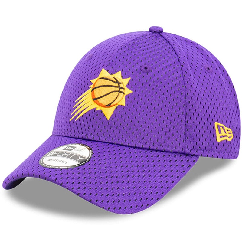 Phoenix Suns New Era NBA Name Sidepatch Mesh 9FORTY Snapback Hat – Purple