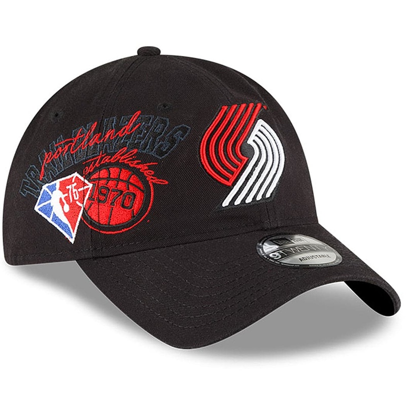 Portland Trail Blazers New Era NBA 21-22 Back Half 9TWENTY Hat – Black