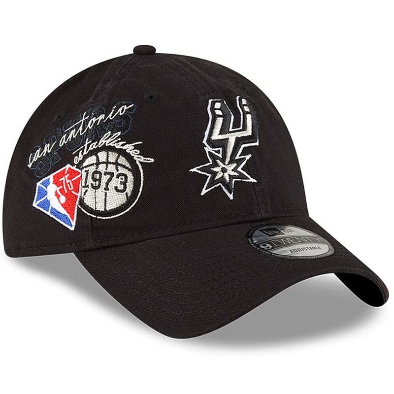 San Antonio Spurs New Era NBA 21-22 Back Half 9TWENTY Hat – Black