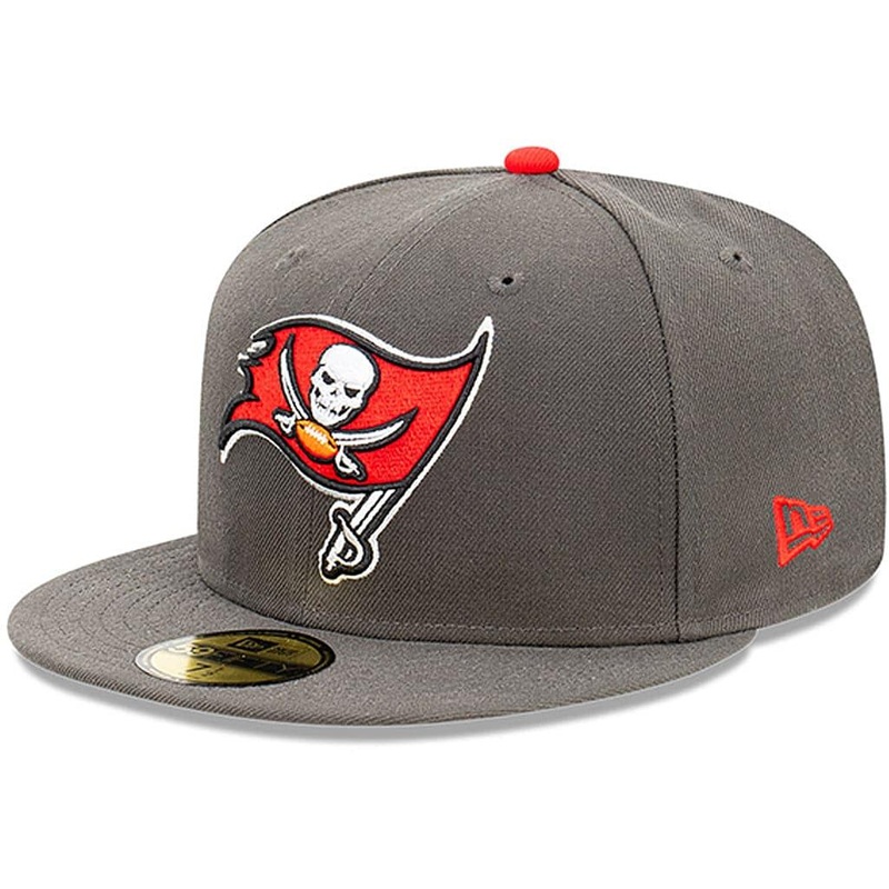 Tampa Bay Buccaneers New Era NFL Back Script 59FIFTY Fitted Hat – Pewter