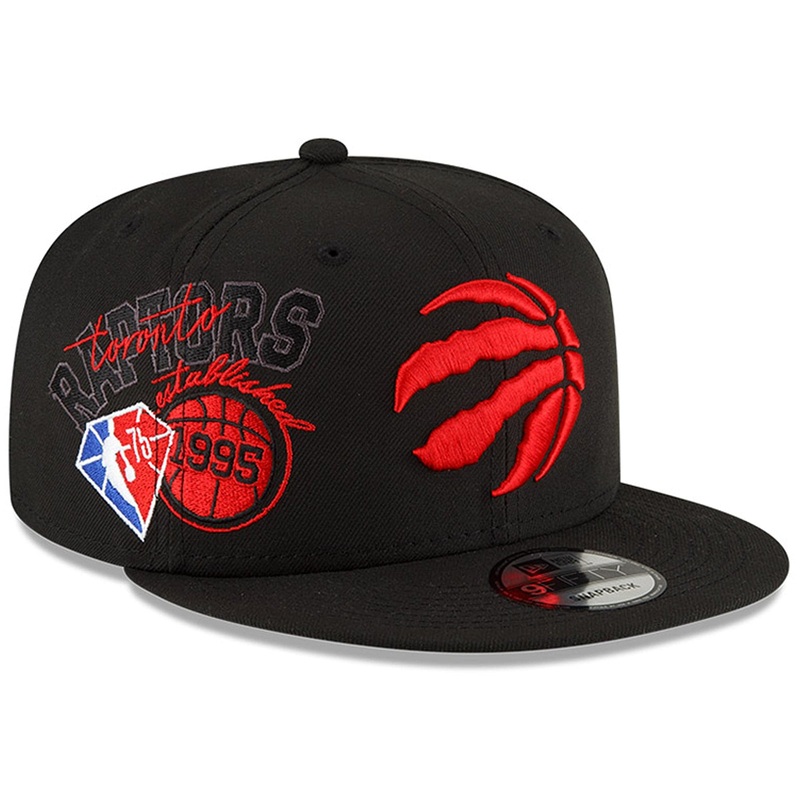 Toronto Raptors New Era NBA 21-22 Back Half 9FIFTY Snapback Hat – Black
