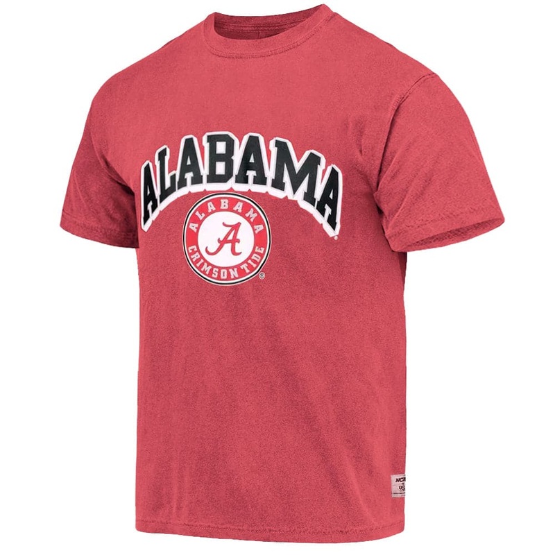 Alabama Crimson Tide USL NCAA Team Arch Vintage T-Shirt – Faded Red