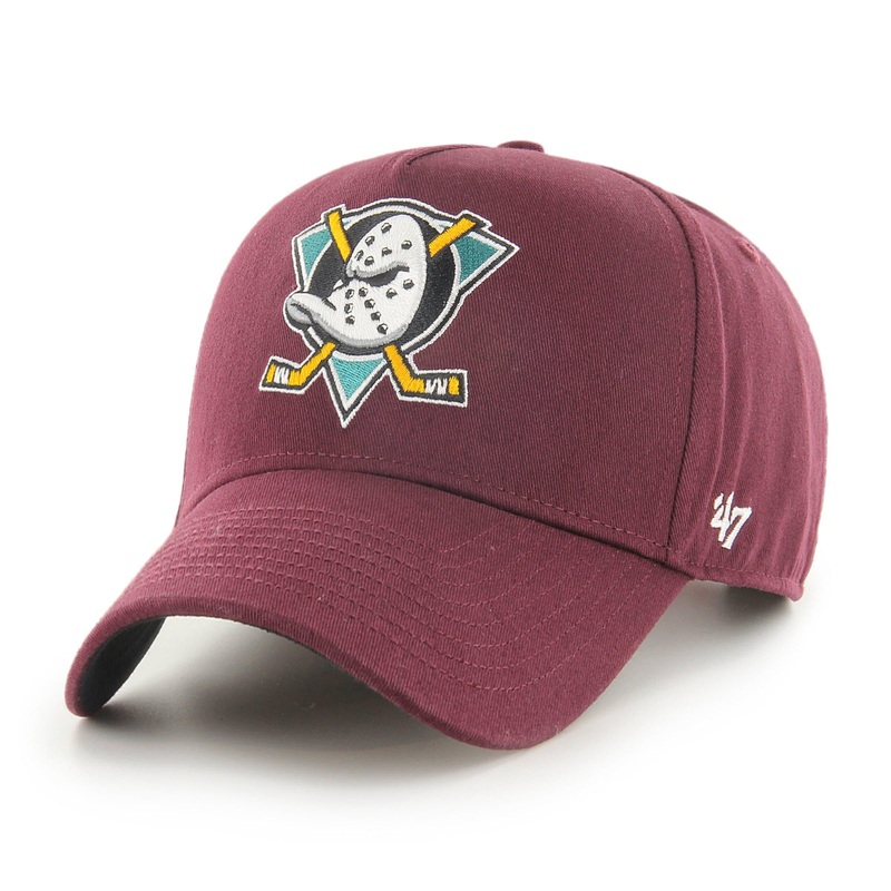 Anaheim Mighty Ducks 47 NHL Team MVP DT Pinch Curve Snapback Hat – Maroon