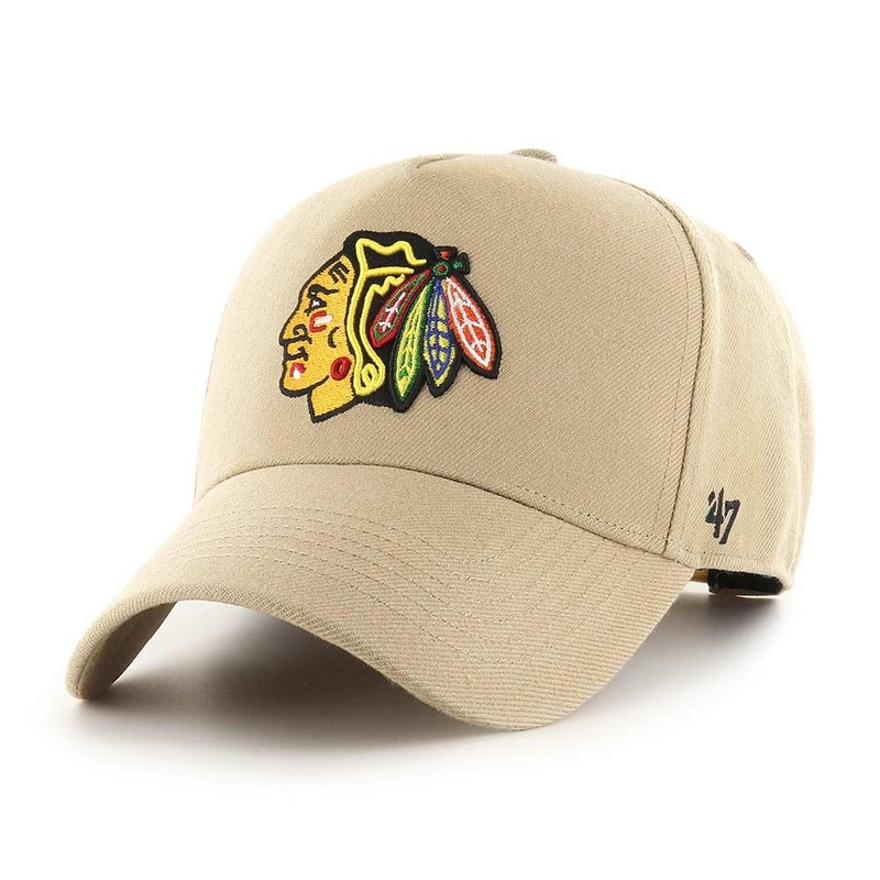 Chicago Blackhawks 47 NHL Team MVP DT Pinch Curve Snapback Hat – Khaki