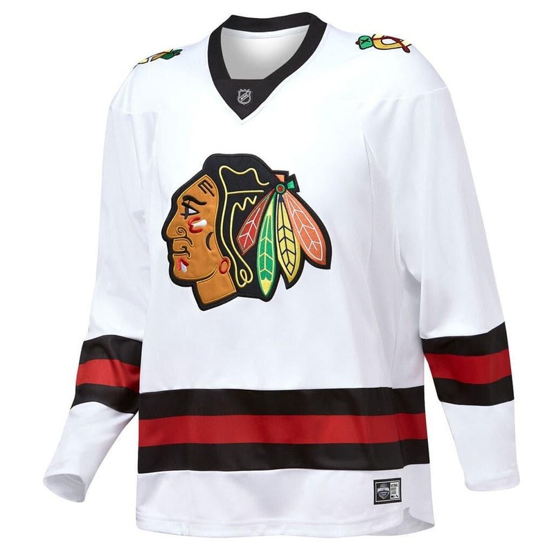 Chicago Blackhawks Majestic NHL Fan Replica Away Jersey – White