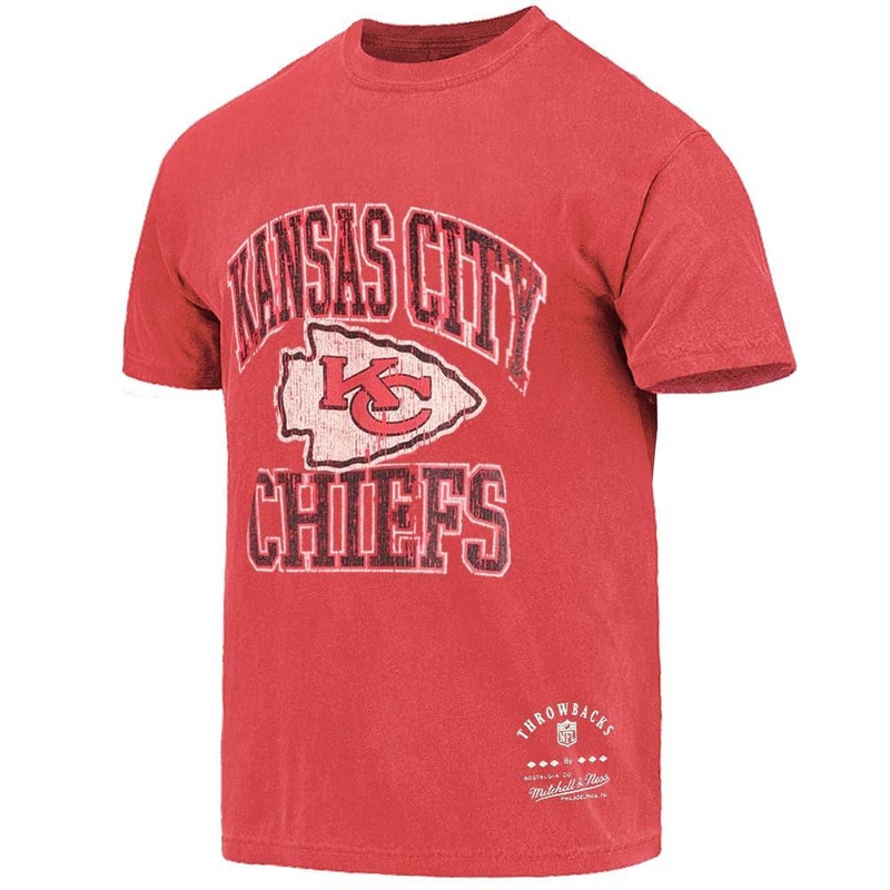 Kansas City Chiefs Mitchell & Ness NFL Ivy Arch Vintage T-Shirt – Faded Red
