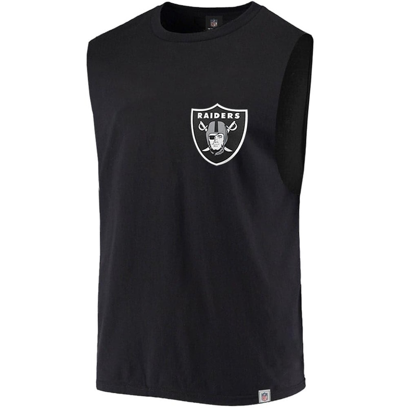 Las Vegas Raiders Majestic NFL Pattison Sleeveless Muscle T-Shirt – Black