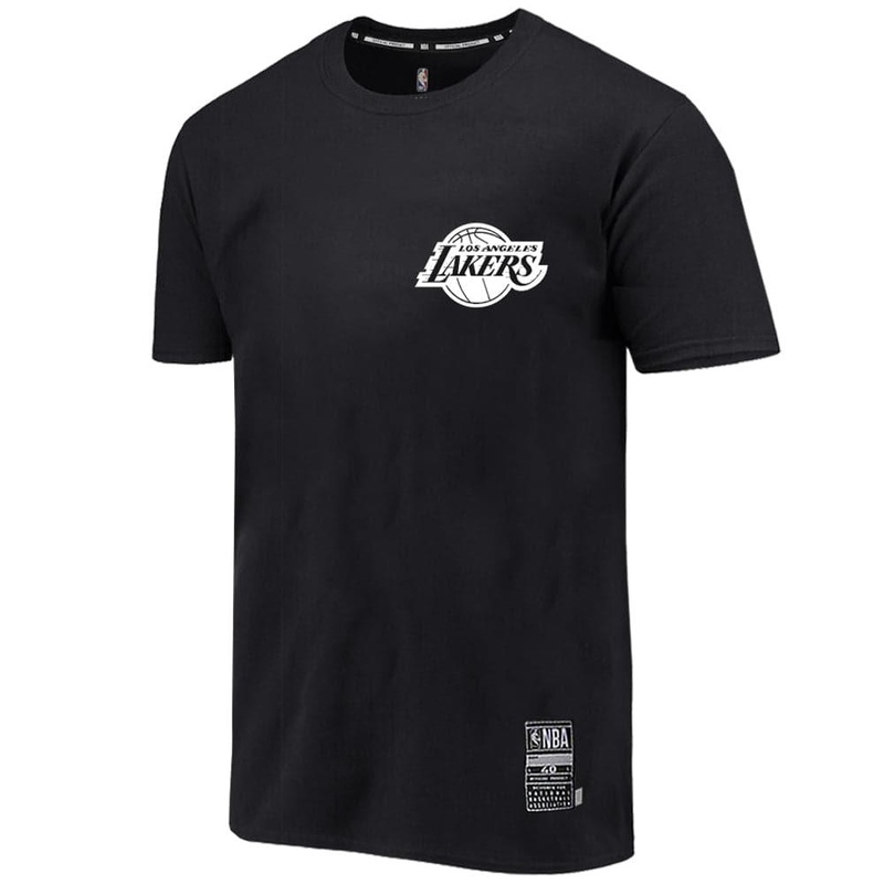 Los Angeles Lakers NBA Essentials Mono Repeat T-Shirt – Black