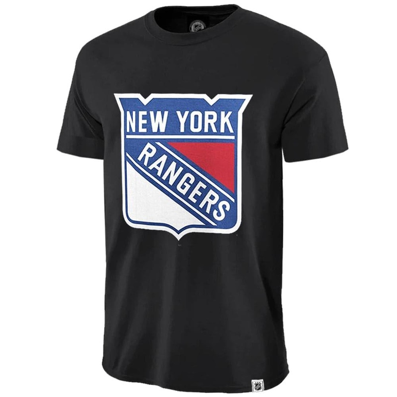 New York Rangers Majestic NHL XL Logo T-Shirt – Black