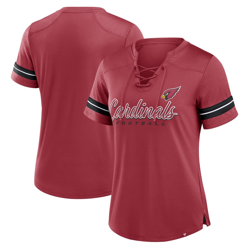 NFL Arizona Cardinals Fanatics Women’s Play Script Lace-Up Top