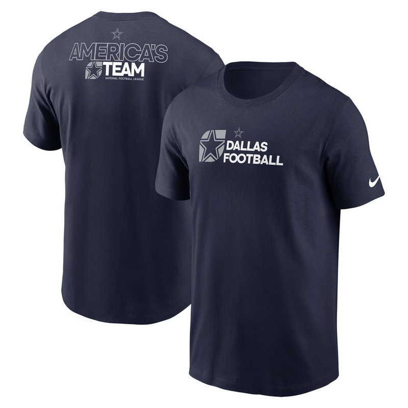 NFL Dallas Cowboys Slogan Essential T-Shirt – Navy