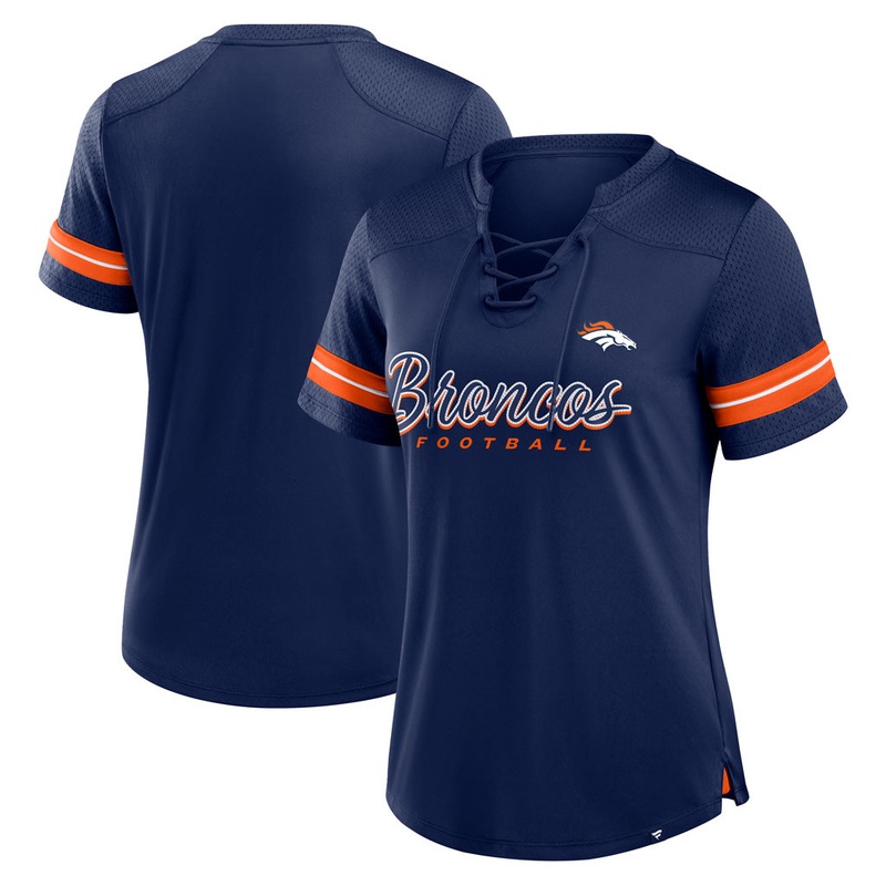 NFL Denver Broncos Fanatics Women’s Play Script Lace-Up Top