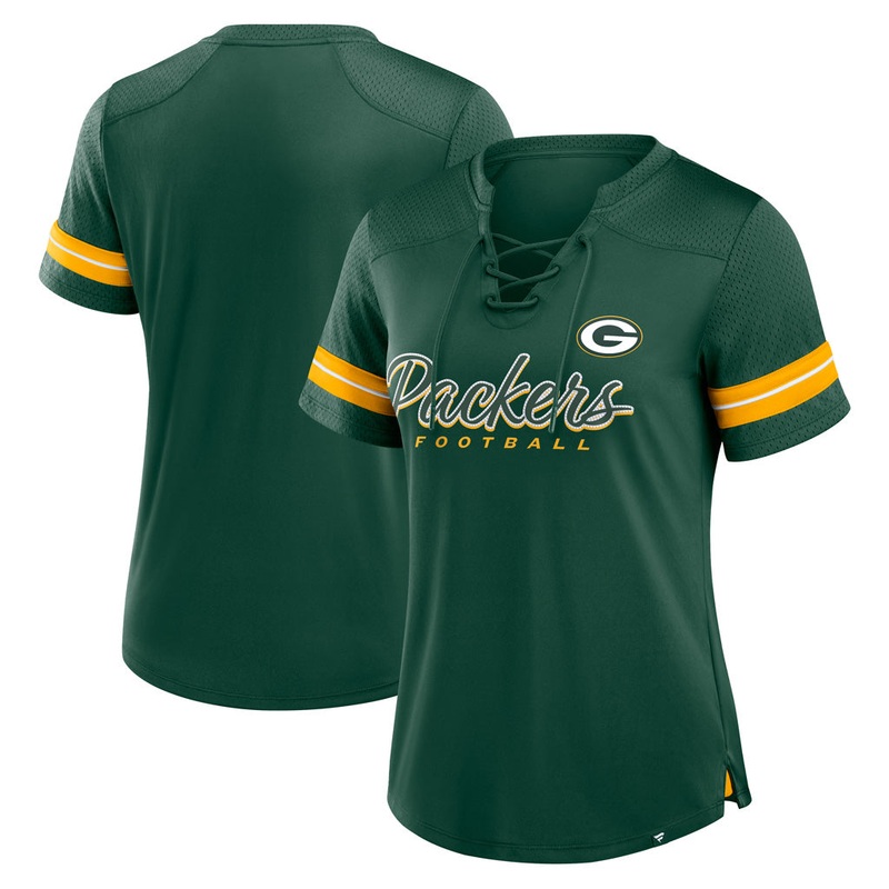 NFL Green Bay Packers Fanatics Women’s Play Script Lace-Up Top