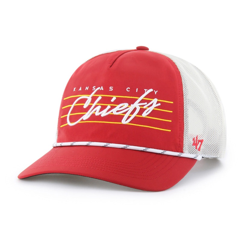NFL Kansas City Chiefs ’47 Downburst Mesh Hitch Adjustable Hat – Red
