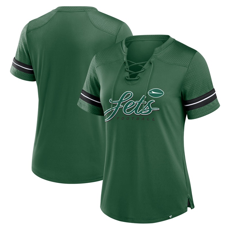 NFL New York Jets Fanatics Women’s Play Script Lace-Up Top