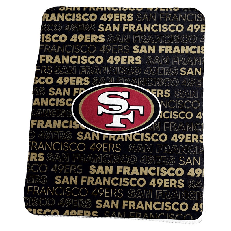 NFL San Francisco 49ers Logo Brands 50×60 Classic Fleece Blanket