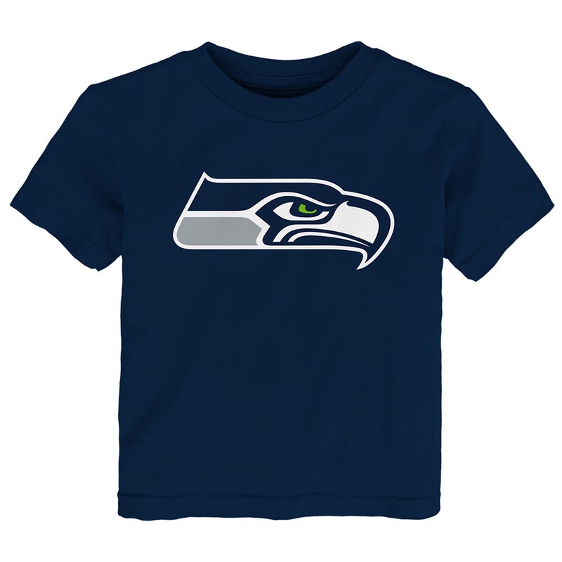 NFL Seattle Seahawks Toddler Outerstuff Primary Logo T-Shirt – Navy