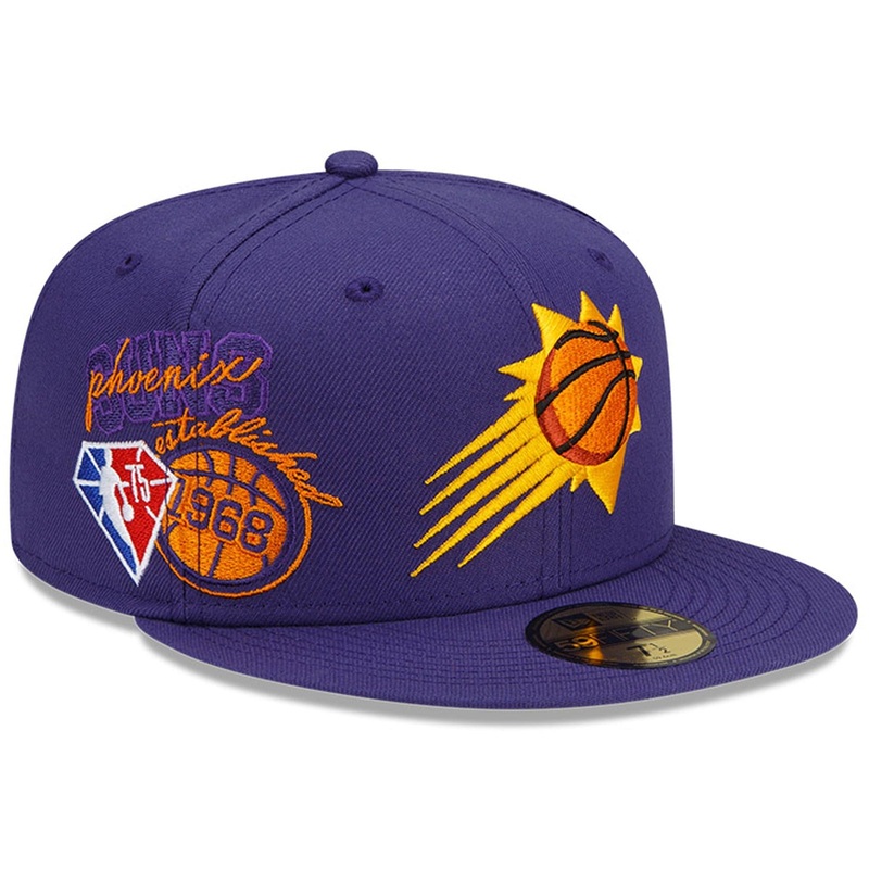 Phoenix Suns New Era NBA 21-22 Back Half 59FIFTY Fitted Hat – Purple
