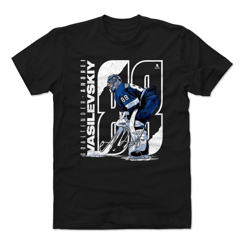 Andrei Vasilevskiy Tampa Bay Lightning 500 Level NHL Stretch T-Shirt – Black