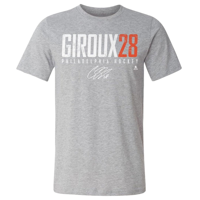 Claude Giroux Philadelphia Flyers 500 Level NHL Elite T-Shirt – Heather Grey