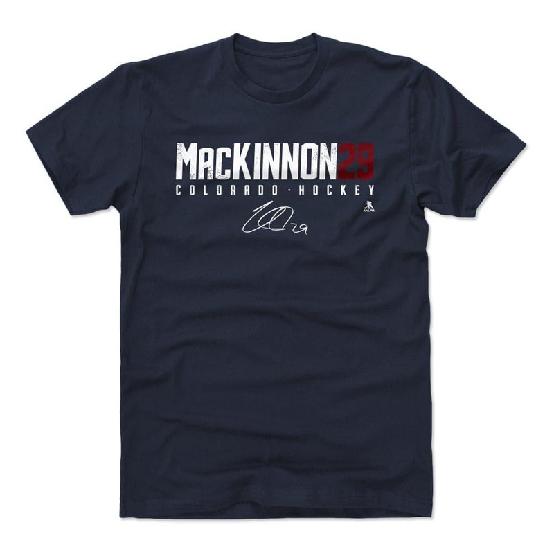 Nathan MacKinnon Colorado Avalanche 500 Level NHL Elite T-Shirt – Navy