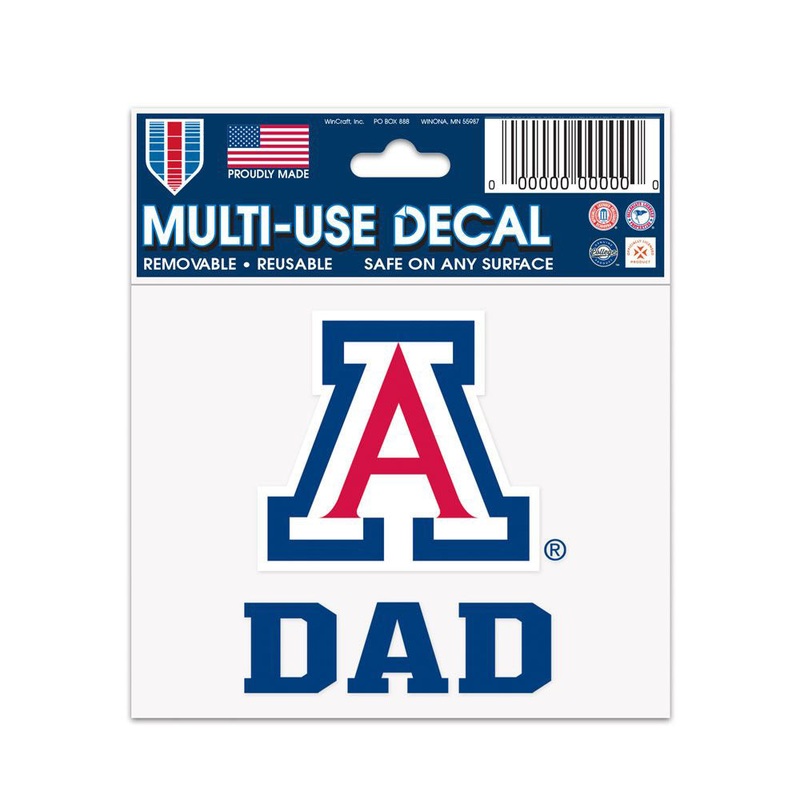 NCAA Arizona Wildcats WinCraft 3″x4″ Arizona Dad Decal