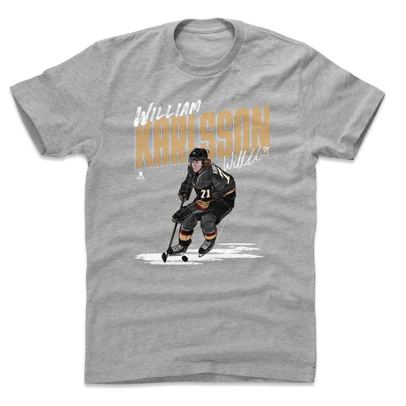 William Karlsson Vegas Golden Knights 500 Level NHL Chisel T-Shirt – Heather Grey