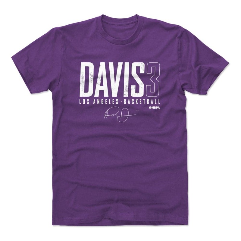 Anthony Davis Los Angeles Lakers 500 Level NBA Elite T-Shirt – Purple