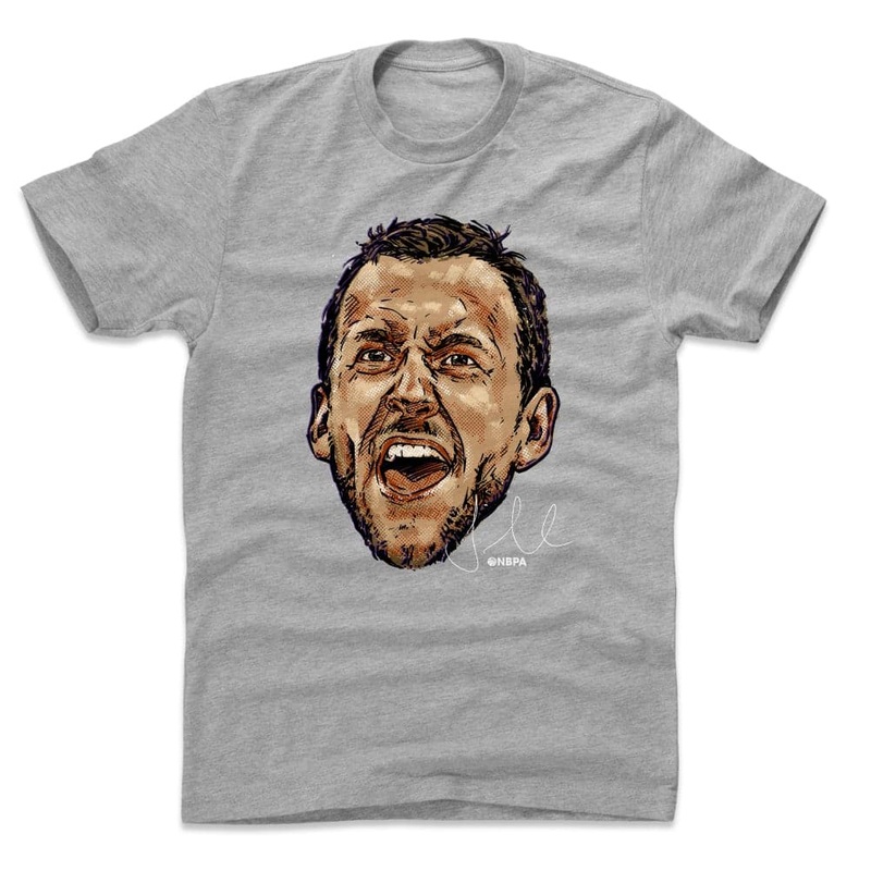 Joe Ingles Utah Jazz 500 Level NBA Scream T-Shirt – Grey Marle