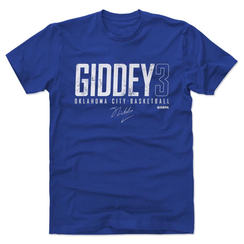 Josh Giddey Oklahoma City Thunder 500 Level NBA Elite T-Shirt – Blue