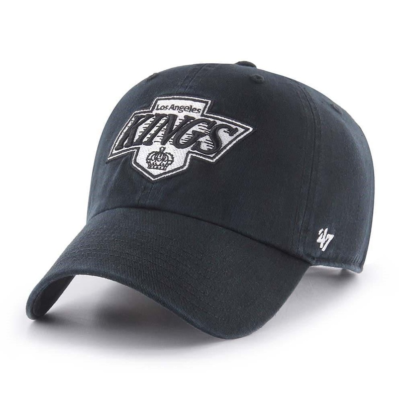 Los Angeles Kings ’47 NHL Monochrome Clean Up Adjustable Curve Hat – Black