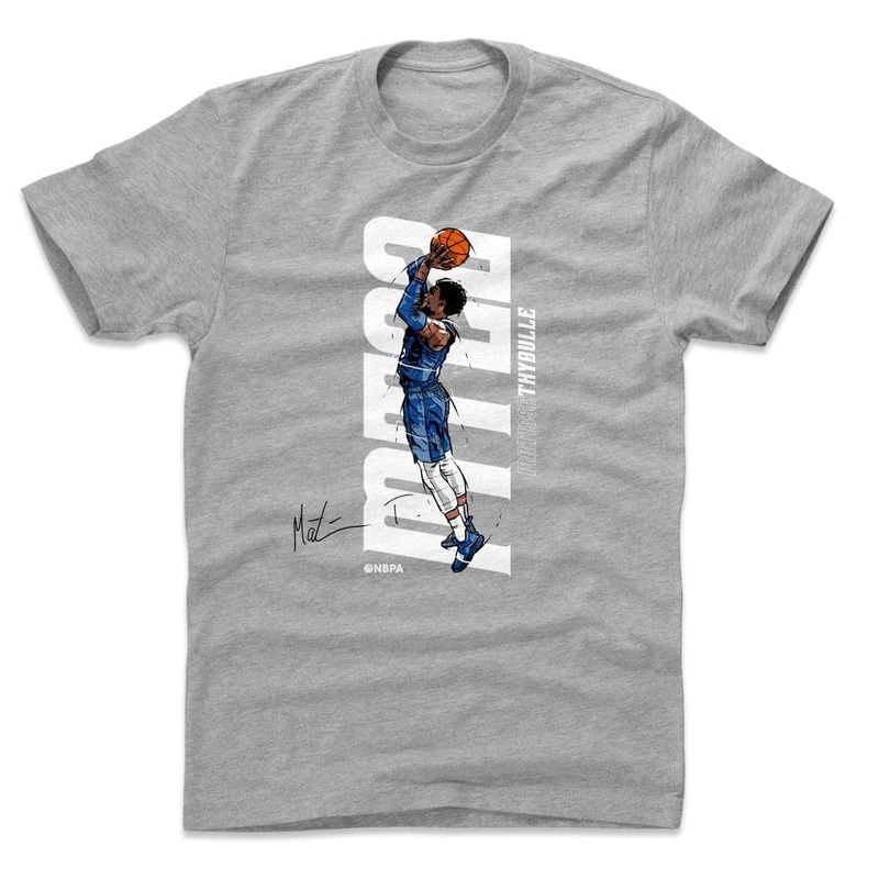 Matisse Thybulle Philadelphia 76ers 500 Level NBA Vertical T-Shirt – Grey Marle