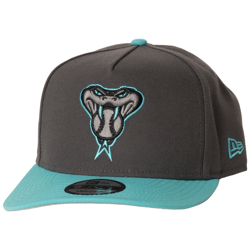 MLB Arizona Diamondbacks New Era 2 Tone Graphite A-Frame 9FIFTY Snapback Hat