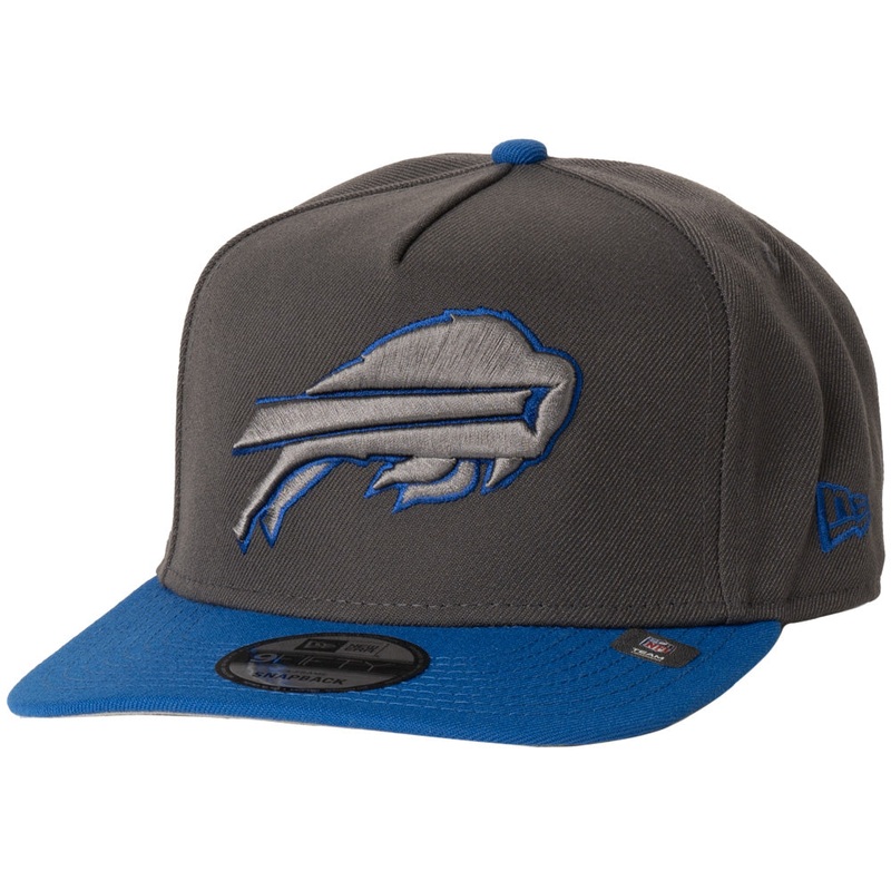 NFL Buffalo Bills New Era 2 Tone Graphite A-Frame 9FIFTY Snapback Hat
